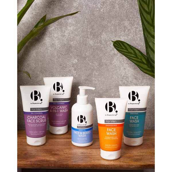 B. Men Oil Control Volcanic 4-In-1 Wash 150Ml