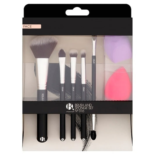 B. 7Piece Brush & Sponge Set