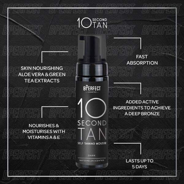 Bperfect 10 Sec Tan Dark Watermelon Mousse 200Ml