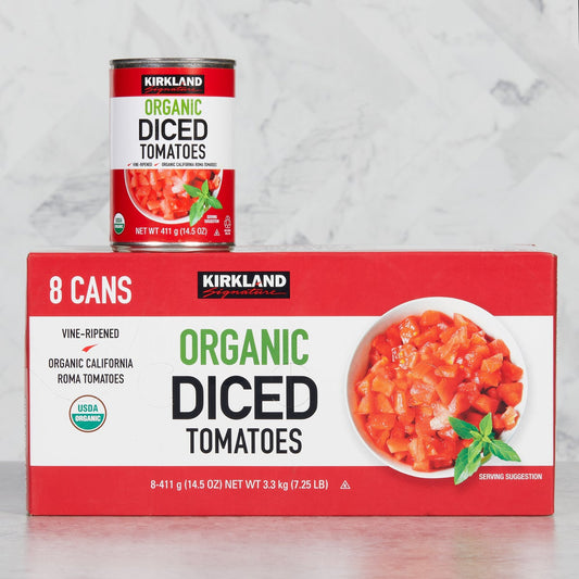 Kirkland Signature, Organic Diced Tomatoes, 14.5 oz, 8-Count