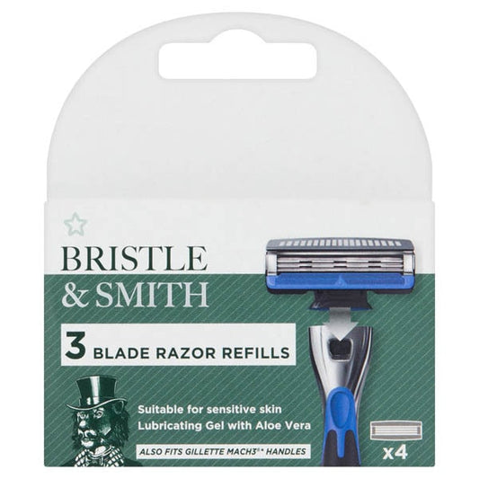 Bristle & Smith Triple Razor Blade Refills X4