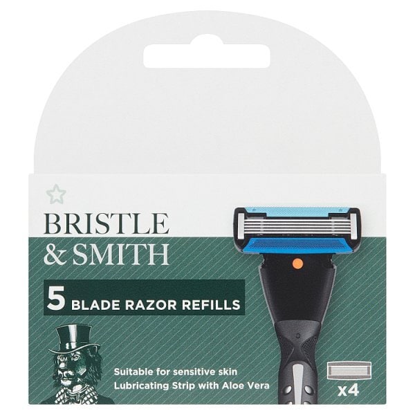 Bristle & Smith Five Razor Blade Refills X4