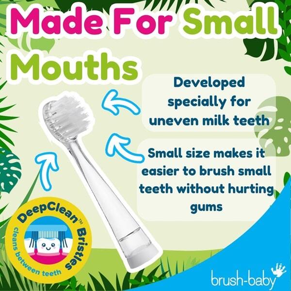 Brush Baby Wildones™ Replacement Kids Toothbrush Heads (4Pk)
