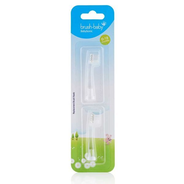 Brush Baby Replacement Babysonic® Toothbrush Heads (2 Pk)