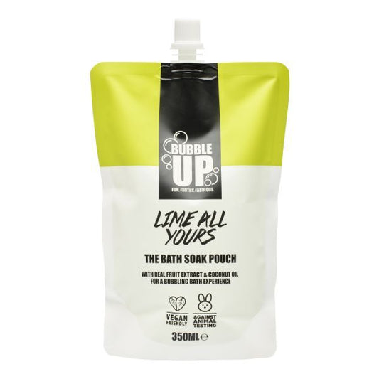 Bubble Up Lime All Yours Set- 4 X Bath Soak Pouch 350Ml
