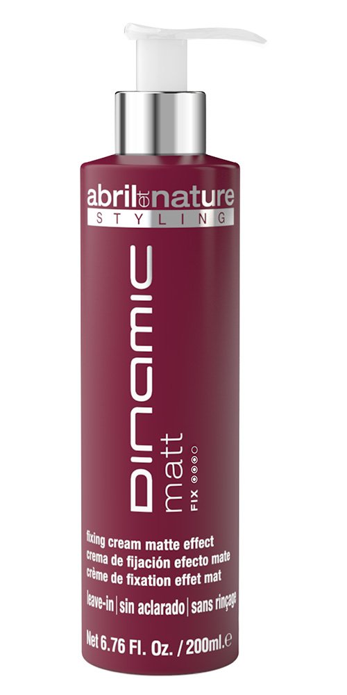 abril et nature - Dinamic Matt - Styling Cream - 200 ml - For all Hair Types - Matte Effect Styling Control - Hair Treatment with Stem Cells - Anti Frizz - Vegan Product