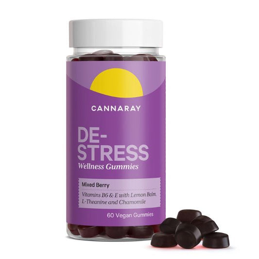 Cannaray De-Stress Gummy (60 Count) - Mixed Berry