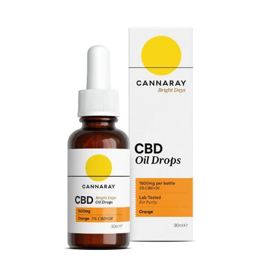 Cannaray Bright Days Oil Drops 1500Mg 30Ml - Orange