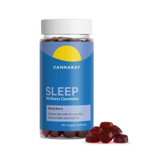 Cannaray Sleep Gummy (60 Count) - Mixed Berry