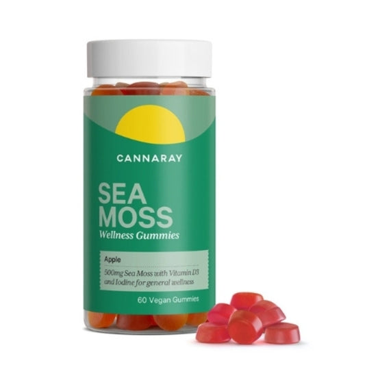 Cannaray Sea Moss Gummy 500Mg (60 Count) - Apple
