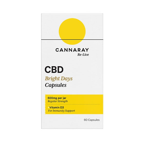 Cannaray Cbd Immunity Support Capsules 600Mg X 60
