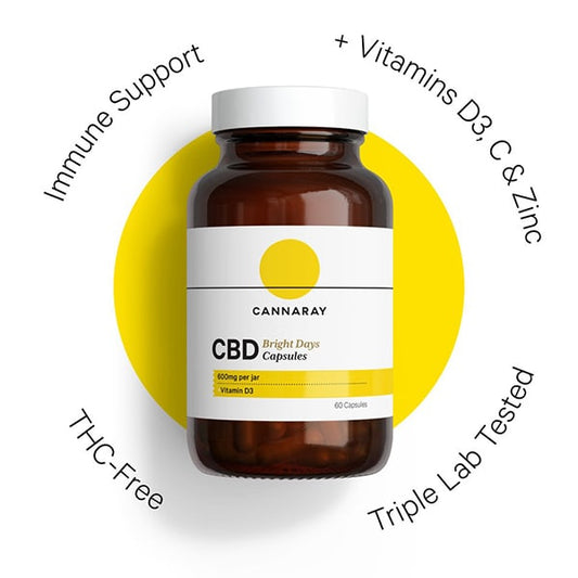 Cannaray Cbd Immunity Support Capsules 600Mg X 60