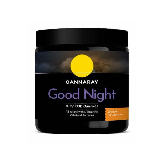 Cannaray Good Night 10Mg Cbd Gummy (30 Count) - Orange