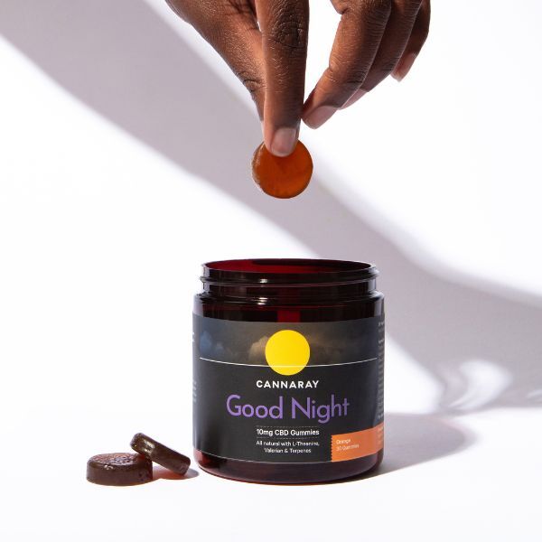 Cannaray Good Night 10Mg Cbd Gummy (30 Count) - Orange