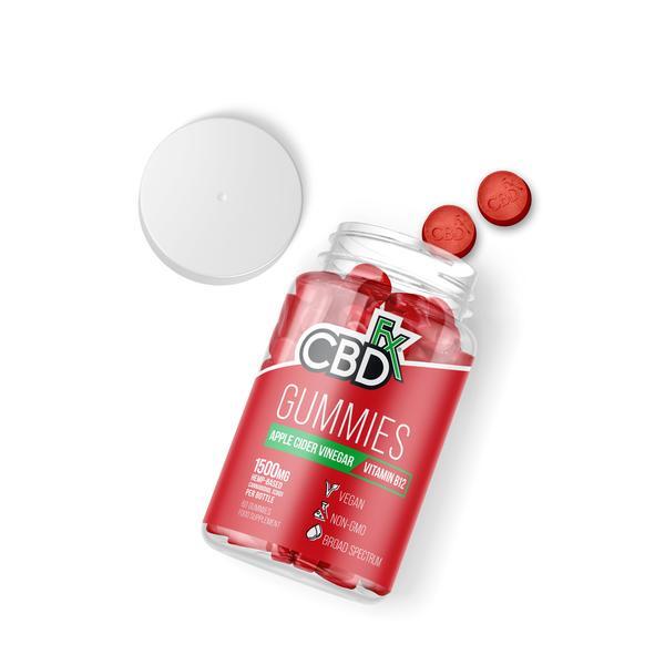 Cbdfx Apple Cider Vinegar Gummies X 60 1500Mg
