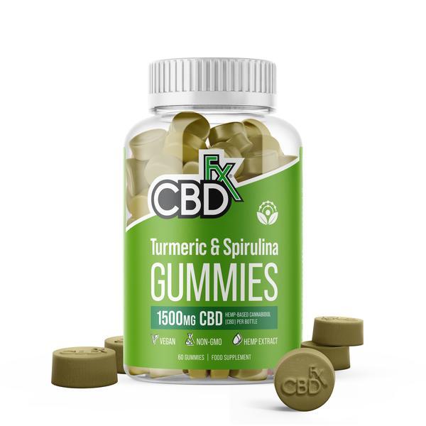 Cbdfx Turmeric & Spirulina Cbd Gummies X60 1500Mg