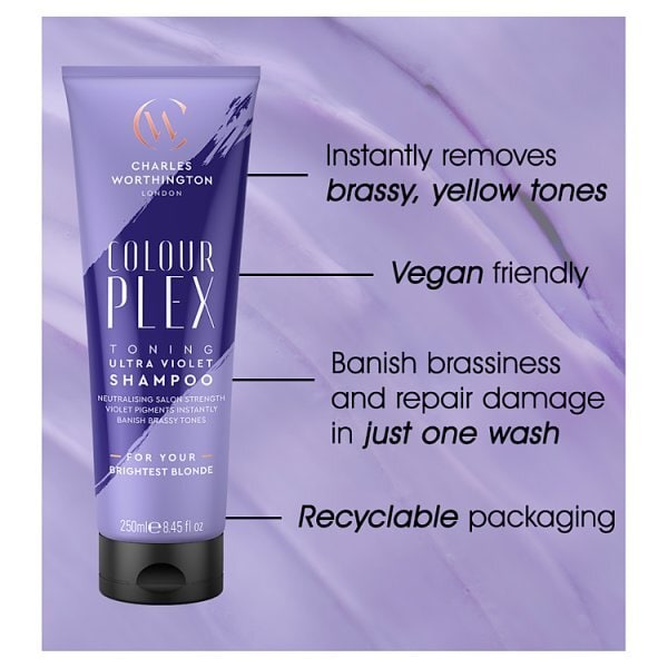 Charles Worthington Colourplex Ton Ultraviolet Shampoo 250Ml