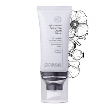 Cinere High Protection Sunscreen Cream Spf 50 With Vitamin E