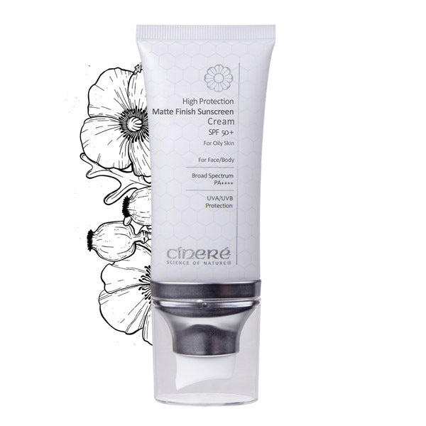 Cinere High Protection Sunscreen Cream Spf 50 Oily Skin