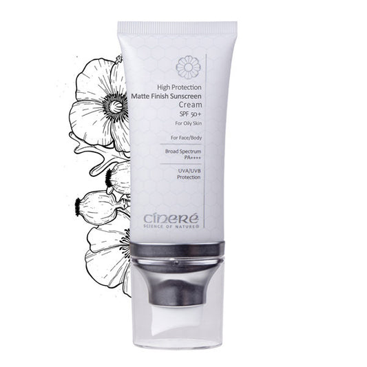 Cinere High Protection Sunscreen Cream Spf 50 Oily Skin