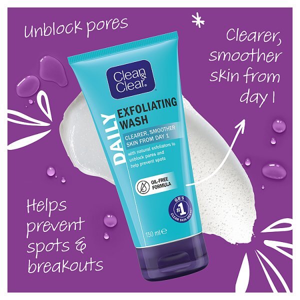 Clean & Clear Exfoliating Daily Wash 150Ml
