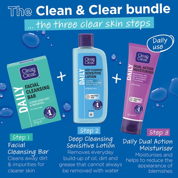 Clean & Clear Sensitive Cleansing Lotion 200Ml