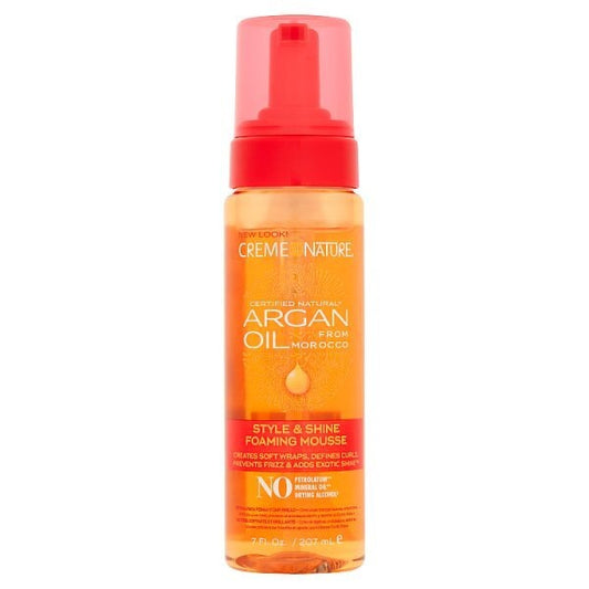 Creme Of Nature Argan Oil Style & Shine Foaming Mousse 207Ml