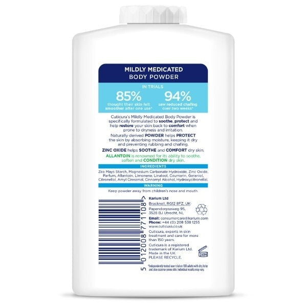 Cuticura Mildly Medicated Body Powder 250G