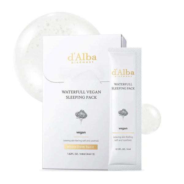 D’Alba Piedmont Waterfull Vegan Sleeping Pack 4Ml*12