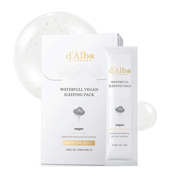 D’Alba Piedmont Waterfull Vegan Sleeping Pack 4Ml*12