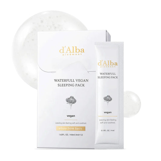 D’Alba Piedmont Waterfull Vegan Sleeping Pack 4Ml*12