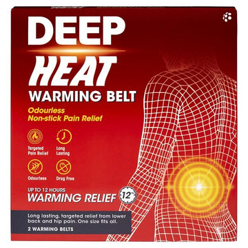 Deep Heat Warming Belt - 2 Pack