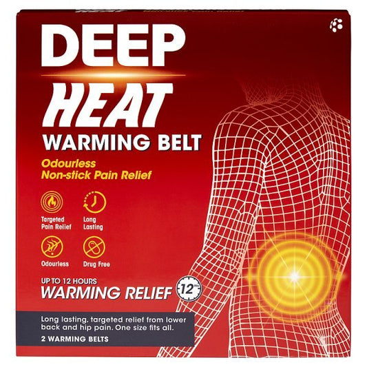 Deep Heat Warming Belt - 2 Pack