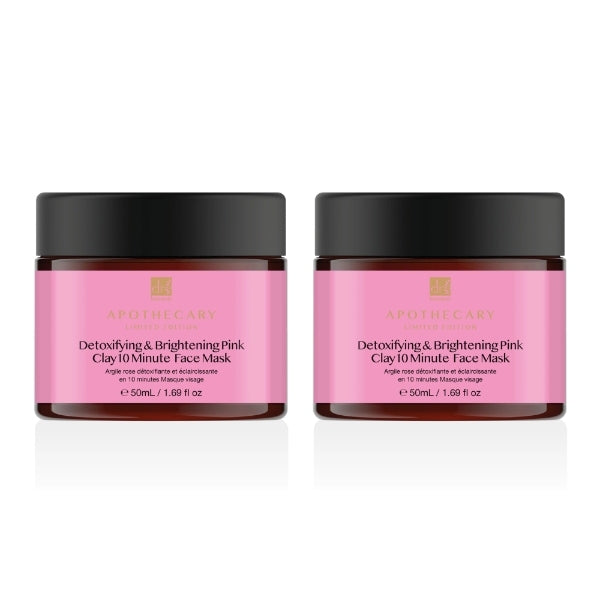 Dr.Botanicals Detoxifying Pink Clay Mask Twin Pack 2 X 50Ml