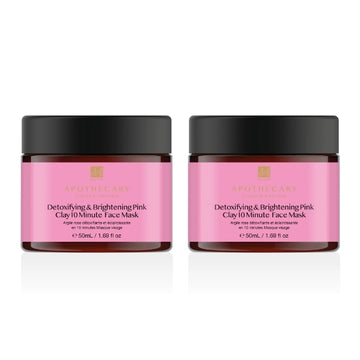 Dr.Botanicals Detoxifying Pink Clay Mask Twin Pack 2 X 50Ml