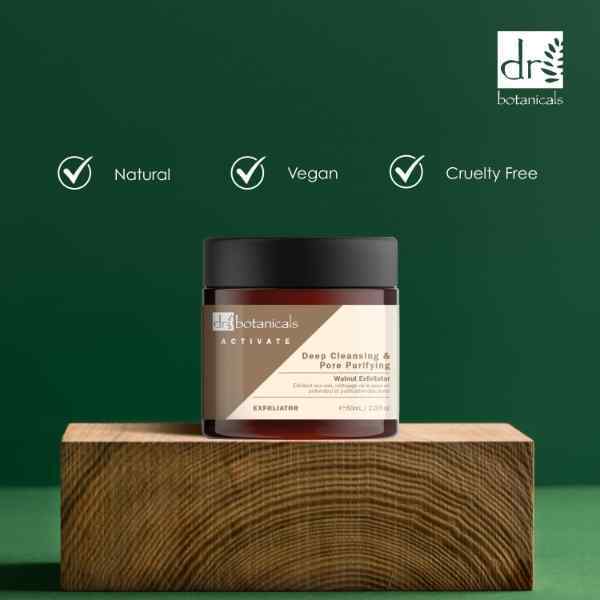 Dr.Botanicals Purifying Walnut Exfoliator Duo Pack 2 X 60Ml