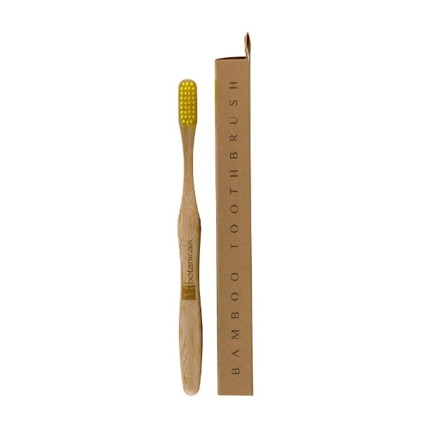 Dr.Botanicals Bamboo Toothbrush Yellow Twin Savings Pack