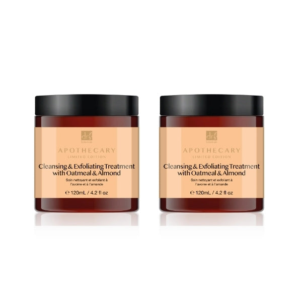 Dr.Botanicals Exfoliator With Oatmeal Twin Pack 2 X 120Ml