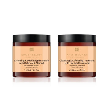 Dr.Botanicals Exfoliator With Oatmeal Twin Pack 2 X 120Ml