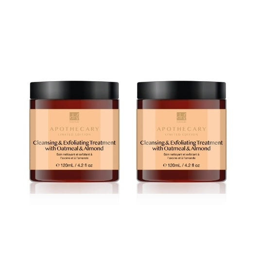 Dr.Botanicals Exfoliator With Oatmeal Twin Pack 2 X 120Ml