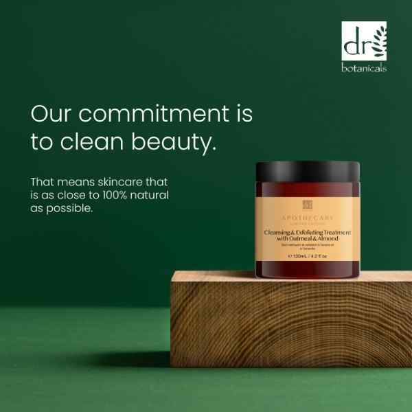 Dr.Botanicals Exfoliator With Oatmeal Twin Pack 2 X 120Ml
