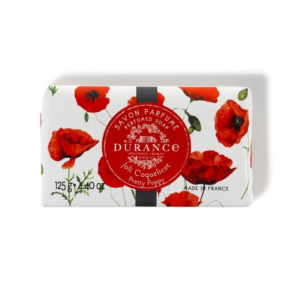Durance Perfumed Soap Pretty Poppy 125G
