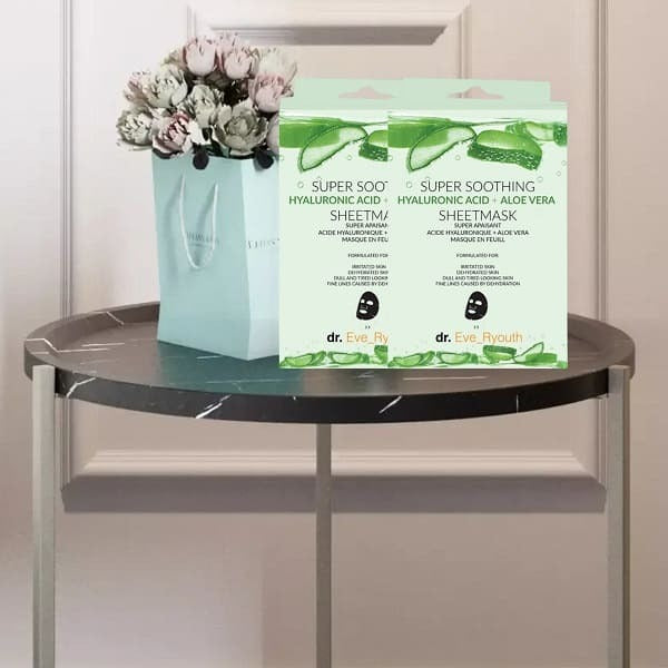 Dr.Ever Youth Hyaluronic Acid Aloe Vera Sheet Mask X2