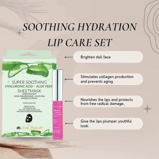 Dr.Ever Youth Aloe Vera Sheet Mask + Lip Plump