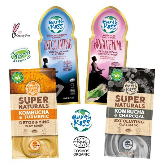 Earth Kiss Hydrating Clay Mask 4Pc Multipack