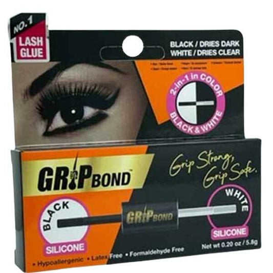 Ebin Grip Bond 2In1 Black And White Eye Lash Adhesive 5.8 G