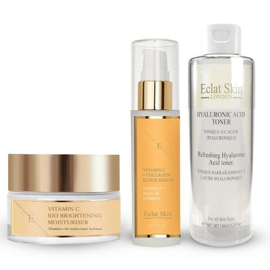 Eclat Skin London Vitc Moisturiser+Ha Toner+Vit C Serum