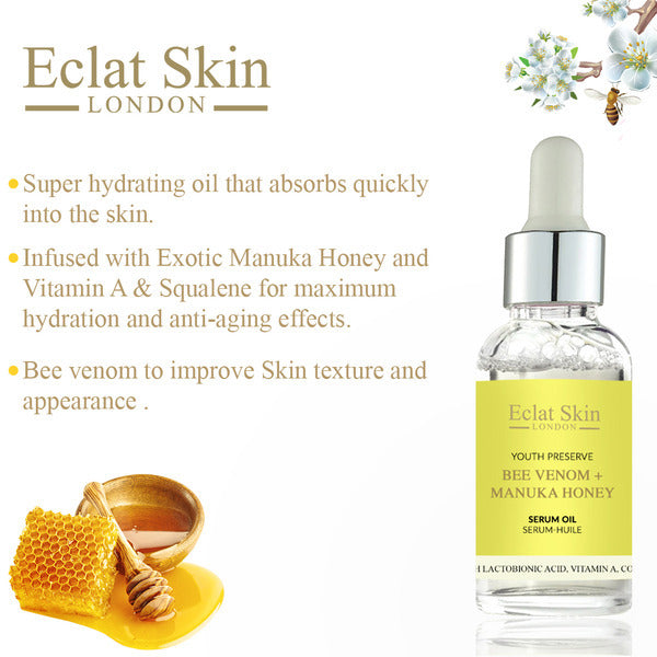 Eclat Skin London Bee Venom + Manuka Honey Serum Oil X 2