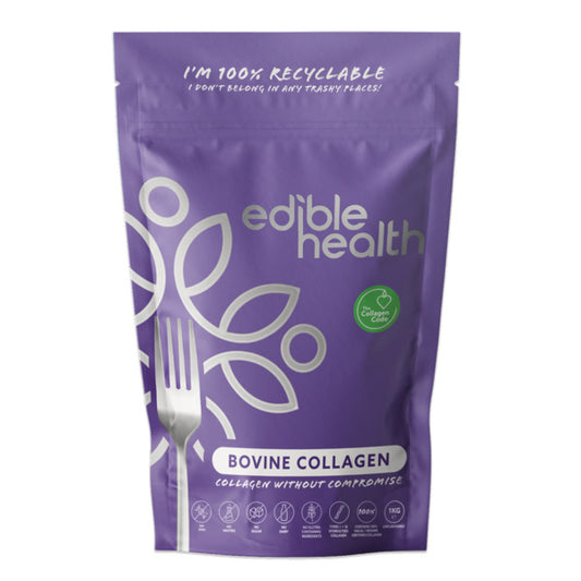 Edible Health Hydrolysed Bovine Collagen Powder 1Kg Pouch