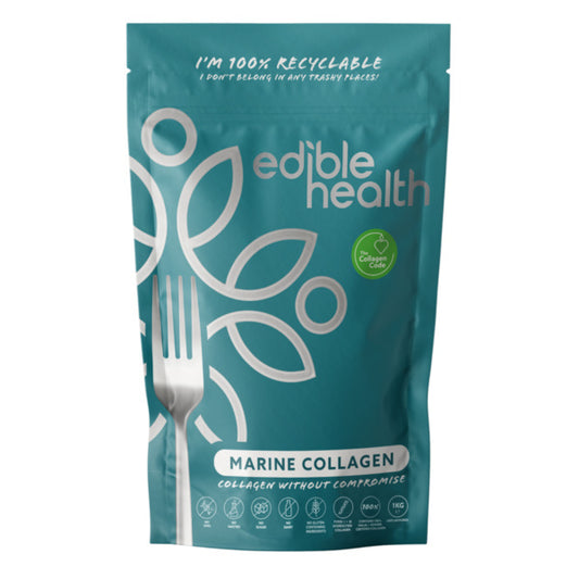 Edible Health Hydrolysed Marine Collagen Powder 1Kg Pouch